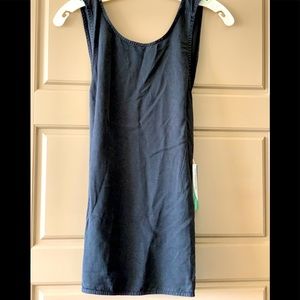 Tencel Black Tank Top